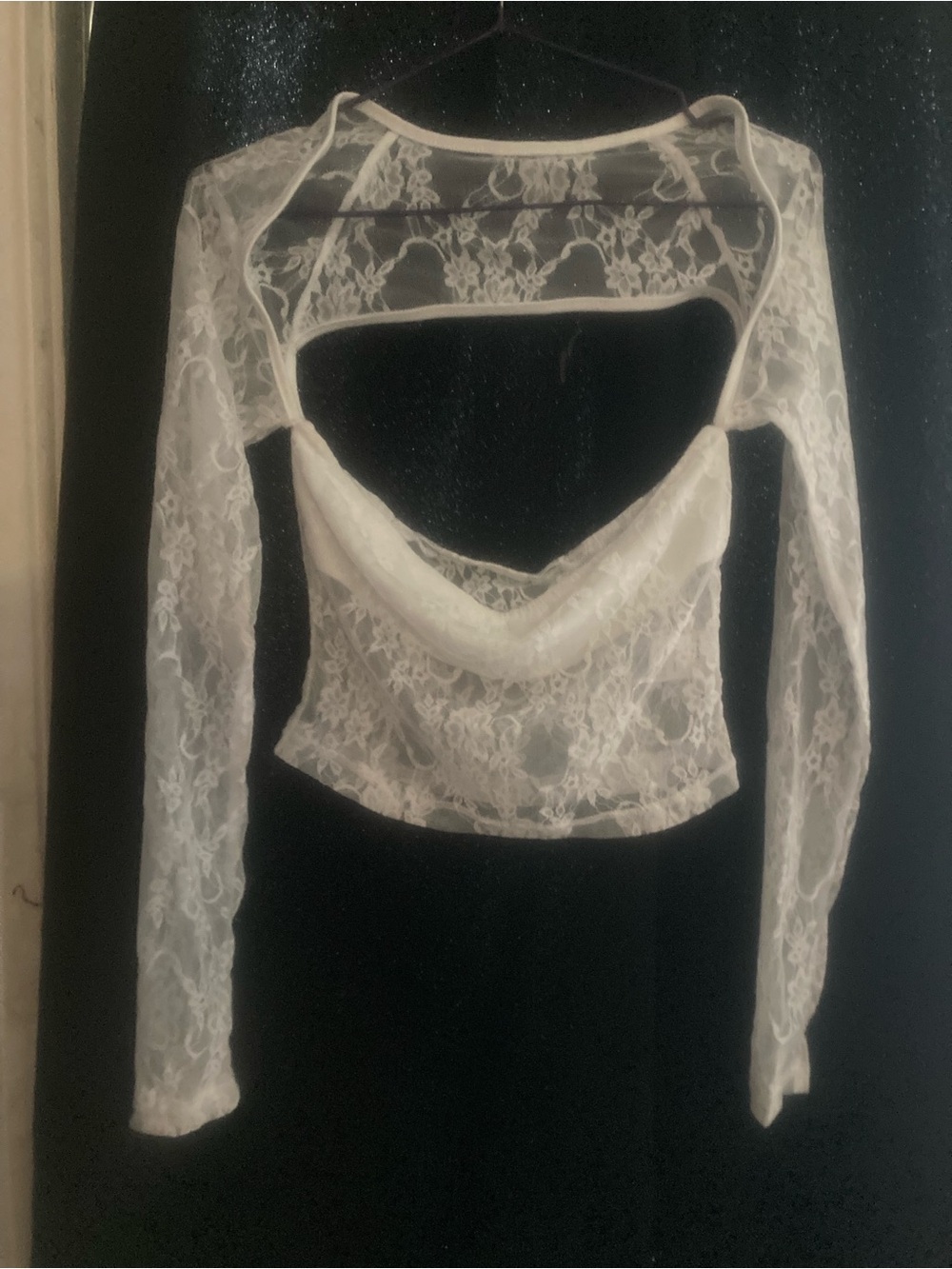 SHEIN White Lace Blouse - White